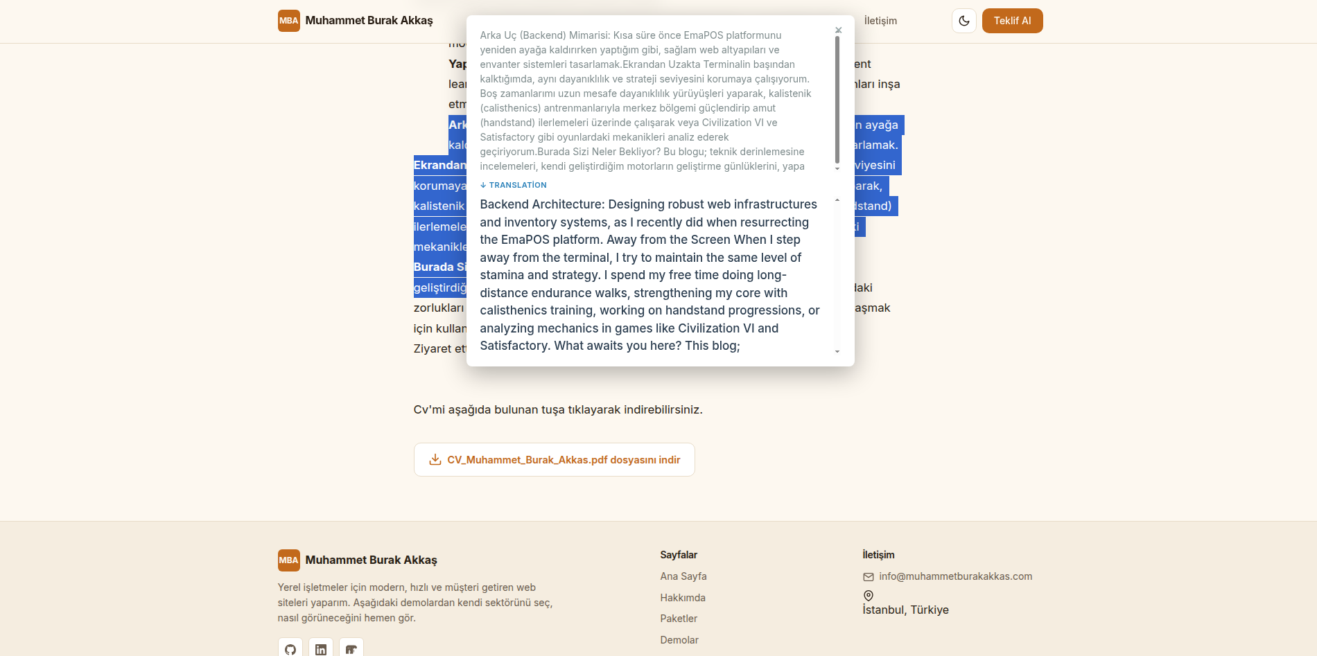 Translate on Hover A Translation Extension